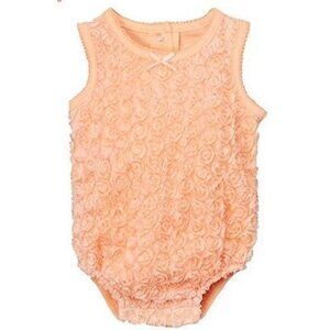 New 9M VITAMINS BABY Girls Coral Roses Sunsuit Romper Bodysuit